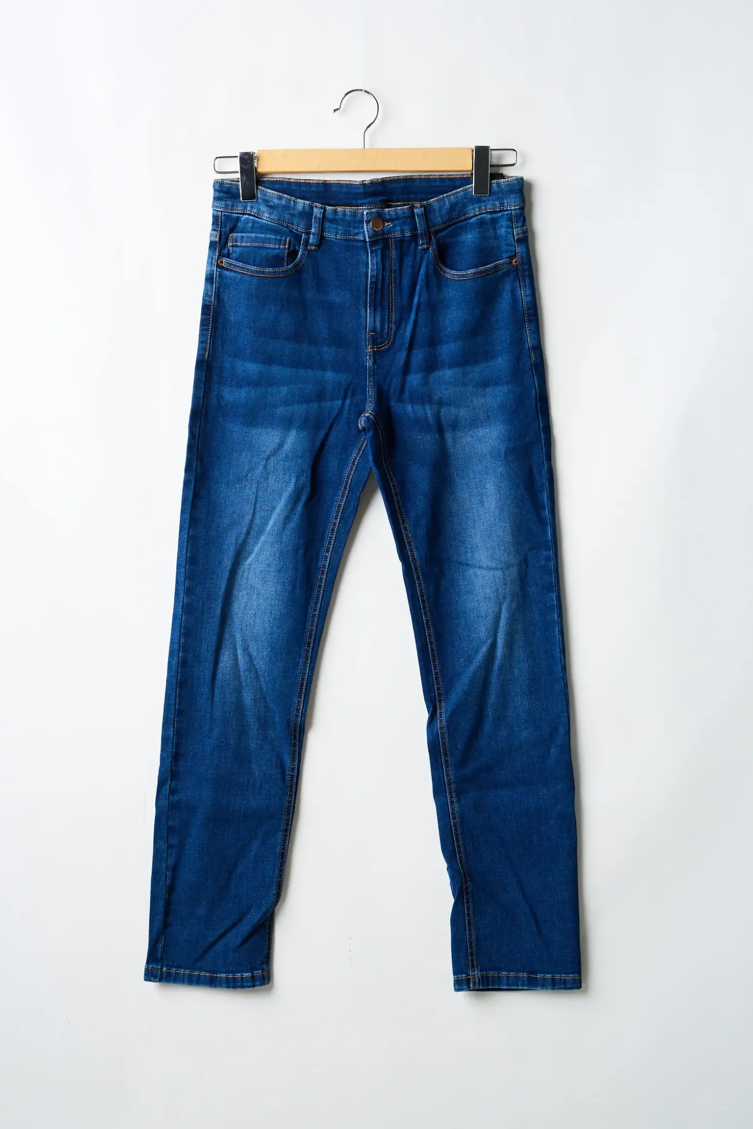 Jeans Coupe Slim Nukutavake Bleu