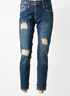 Jeans Coupe Slim Para Mi Bleu Taille Normale
