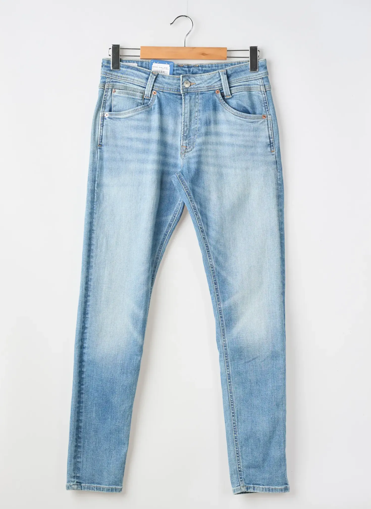 Jeans Coupe Slim Pepe Jeans Bleu Taille Normale