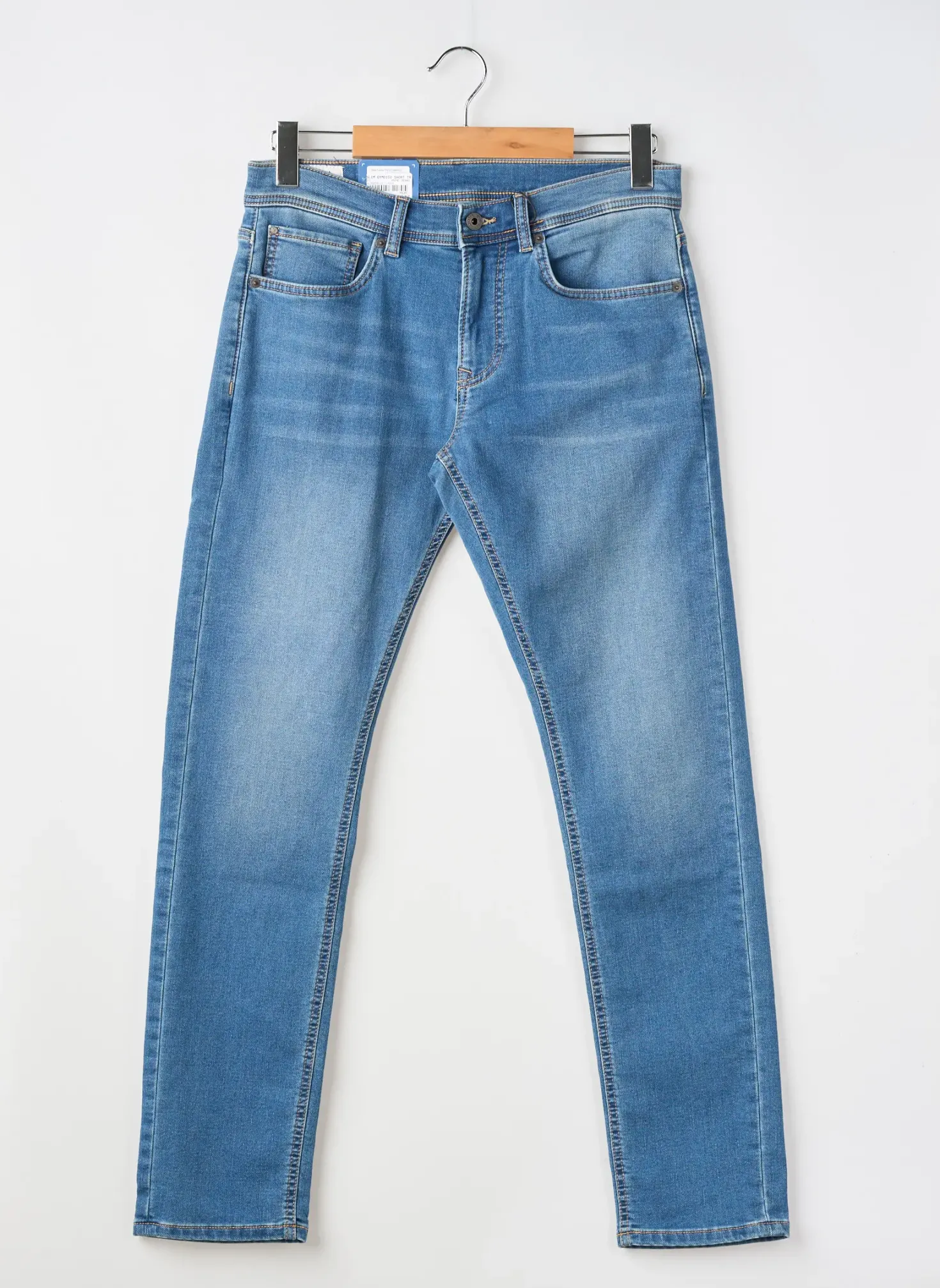 Jeans Coupe Slim Pepe Jeans Bleu Taille Normale