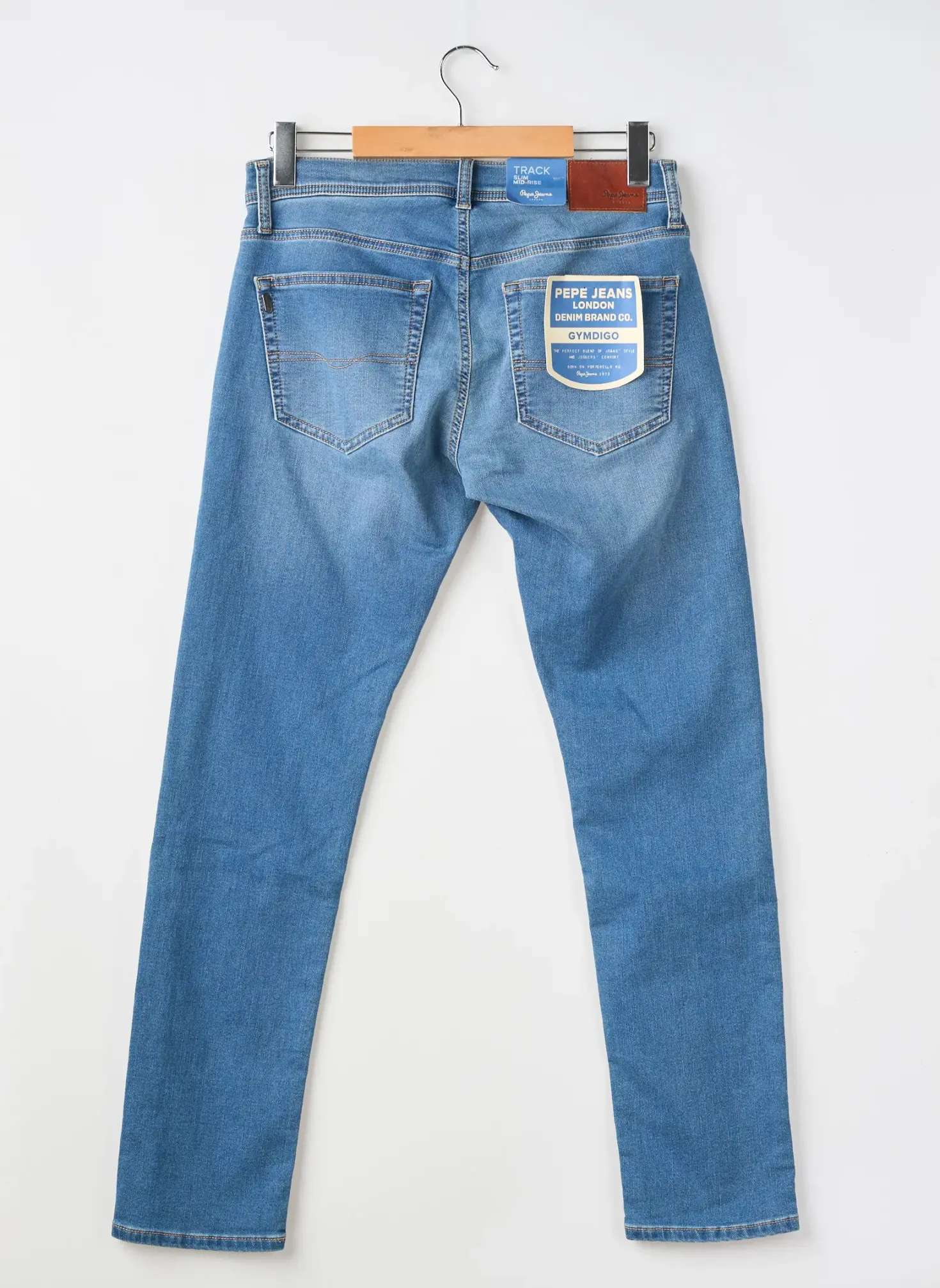 Jeans Coupe Slim Pepe Jeans Bleu Taille Normale