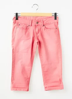 Jeans Coupe Slim Pepe Jeans Rose Taille À Pinces