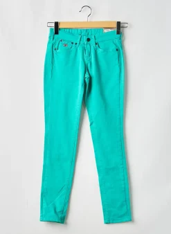 Jeans Coupe Slim Pepe Jeans Vert Taille Ajustable