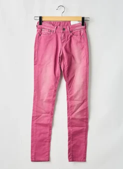 Jeans Coupe Slim Pepe Jeans Violet Taille Ajustable
