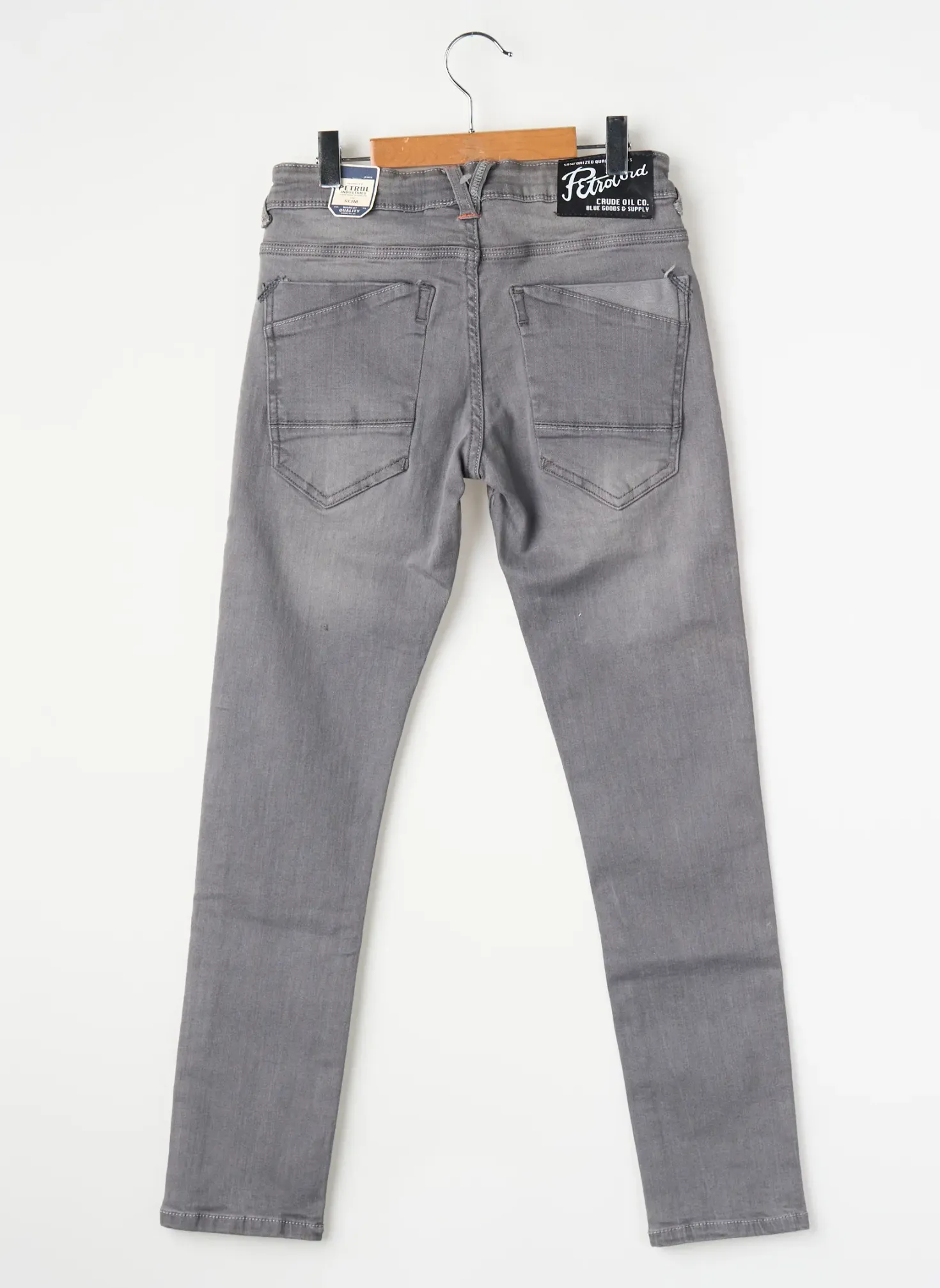 Jeans Coupe Slim Petrol Industries Gris