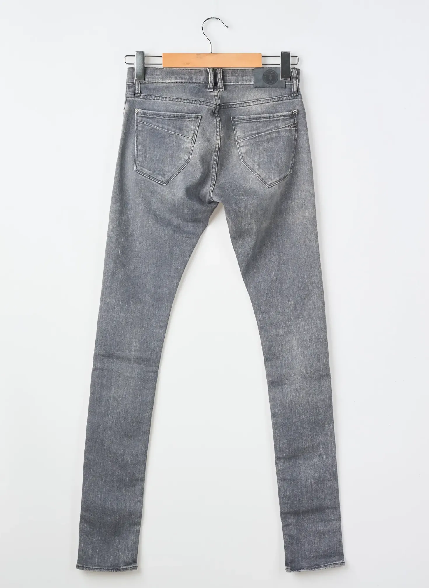 Jeans Coupe Slim Power Flower Gris