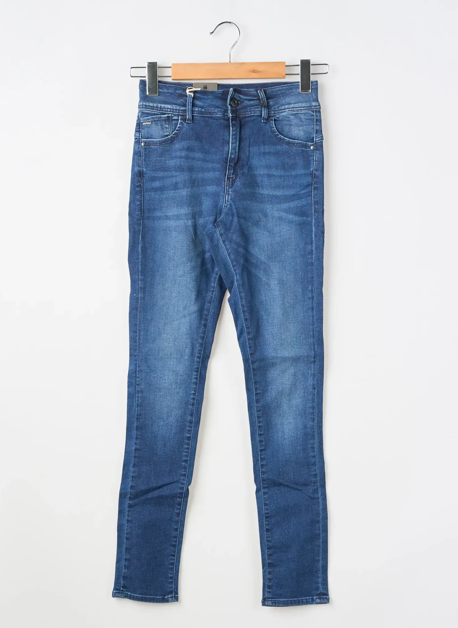 Jeans Coupe Slim Raw-7 Bleu