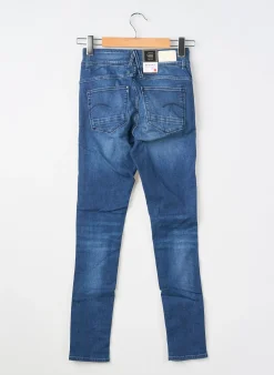 Jeans Coupe Slim Raw-7 Bleu