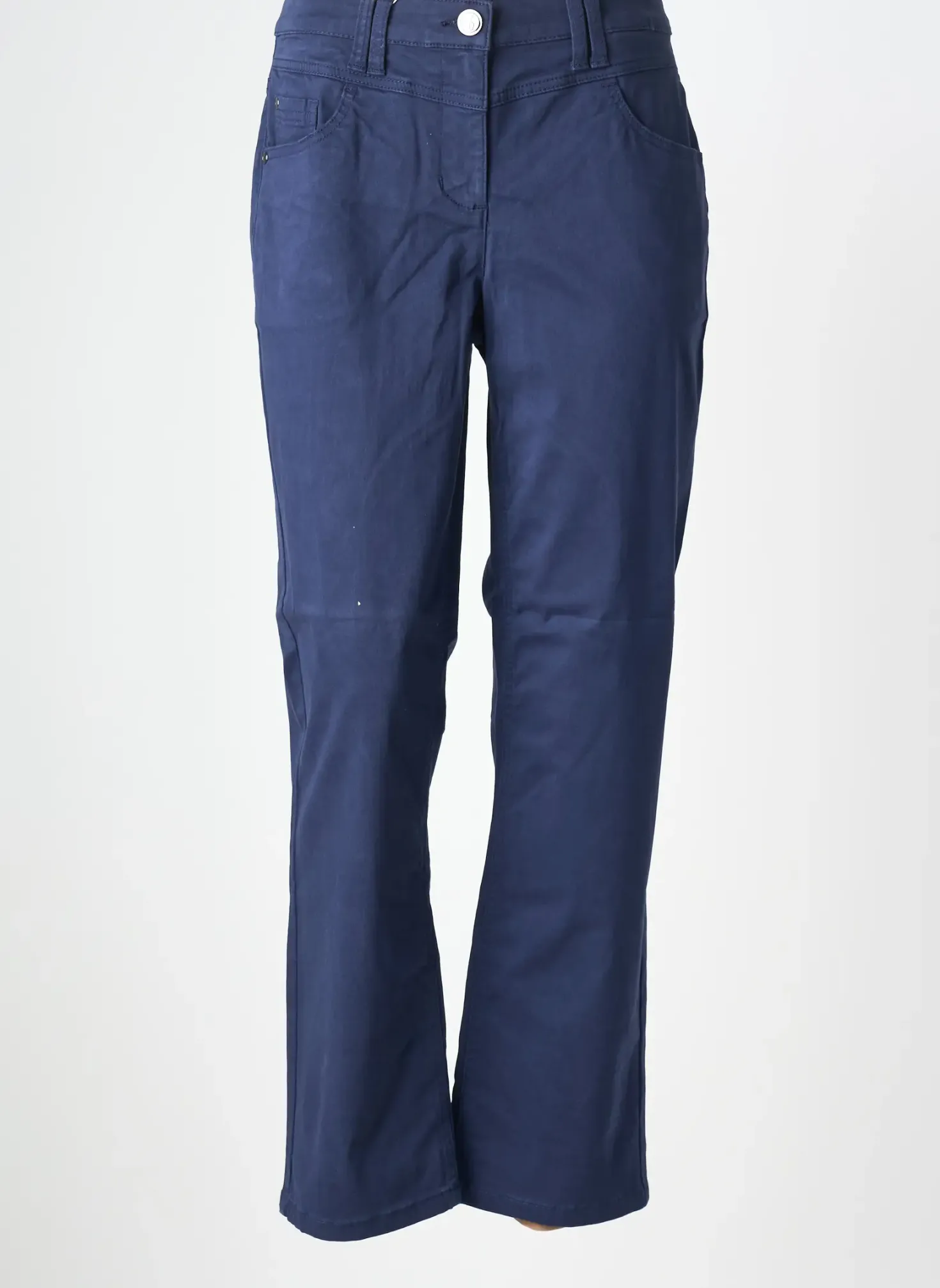 Jeans Coupe Slim Sheego Bleu Taille Normale