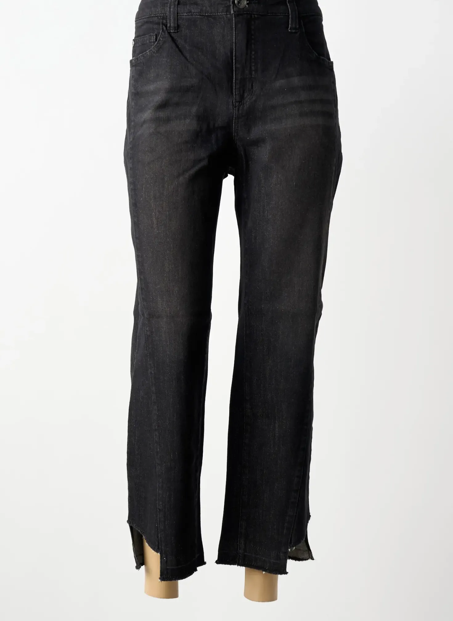Jeans Coupe Slim Sheego Noir Taille Normale
