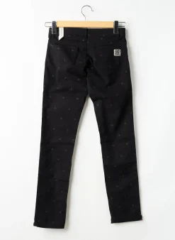 Jeans Coupe Slim Sorry 4 The Mess Noir Taille Ajustable