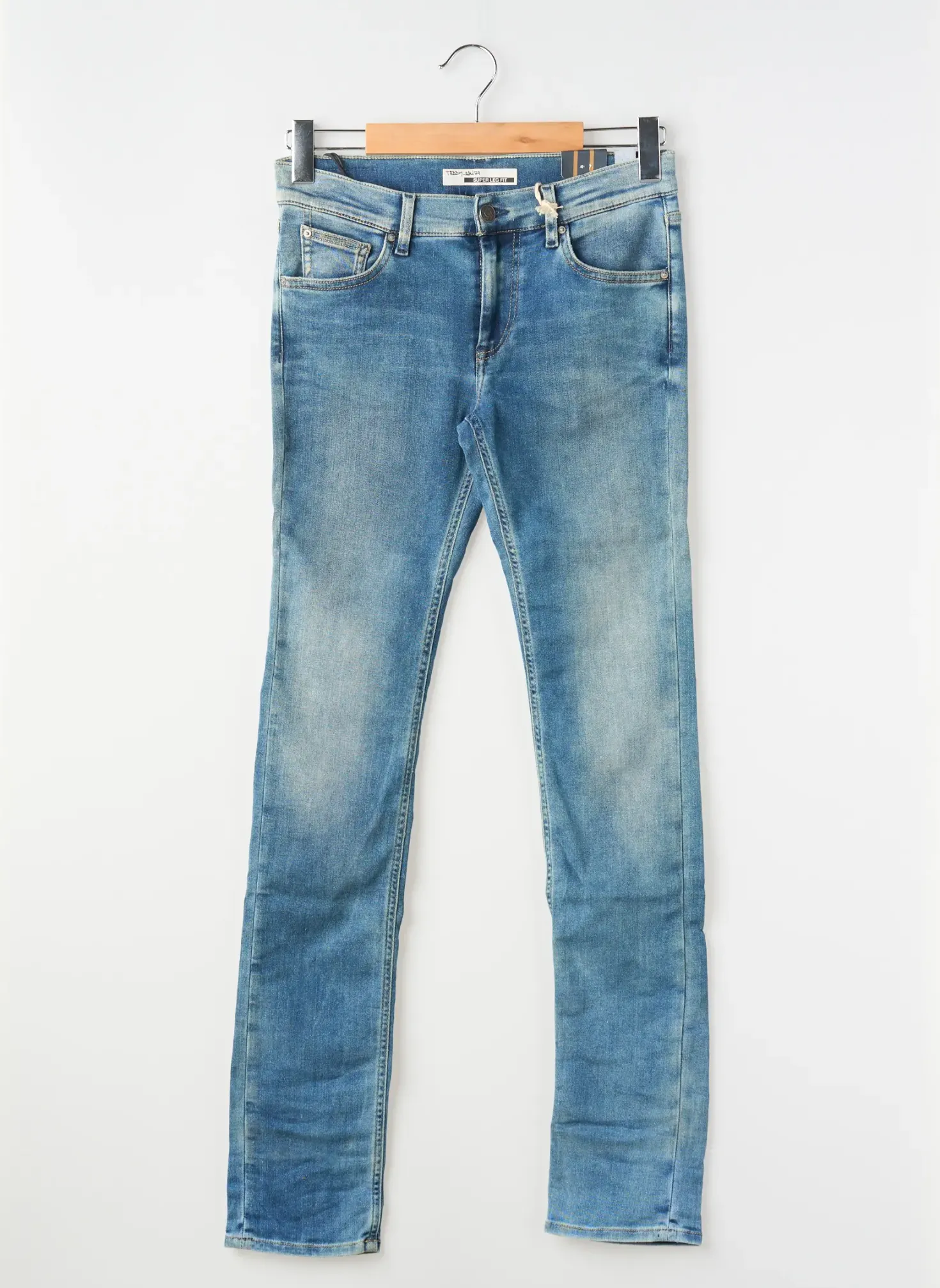 Jeans Coupe Slim Teddy Smith Bleu Taille Ajustable