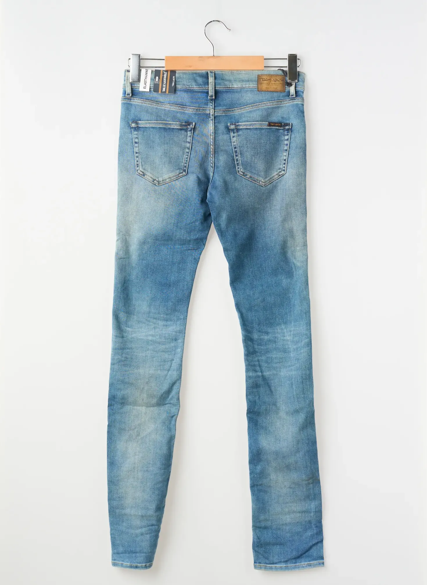 Jeans Coupe Slim Teddy Smith Bleu Taille Ajustable