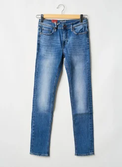 Jeans Coupe Slim Teddy Smith Bleu Taille Ajustable