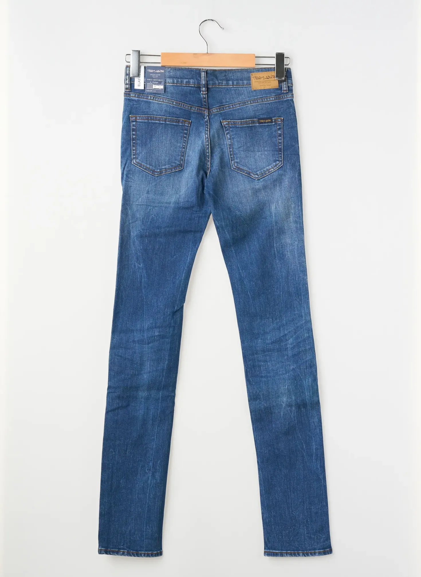 Jeans Coupe Slim Teddy Smith Bleu Taille Ajustable