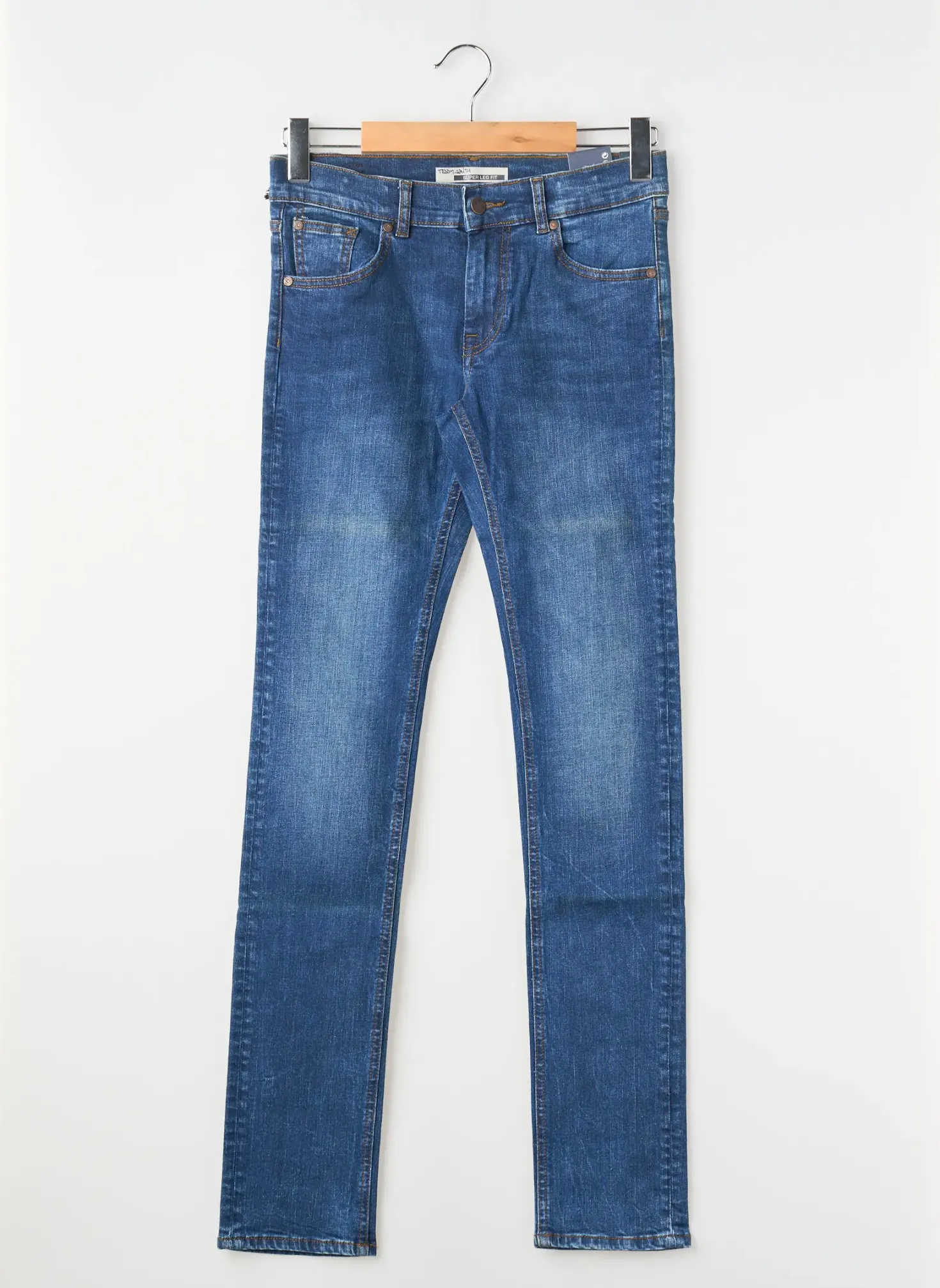 Jeans Coupe Slim Teddy Smith Bleu Taille Ajustable