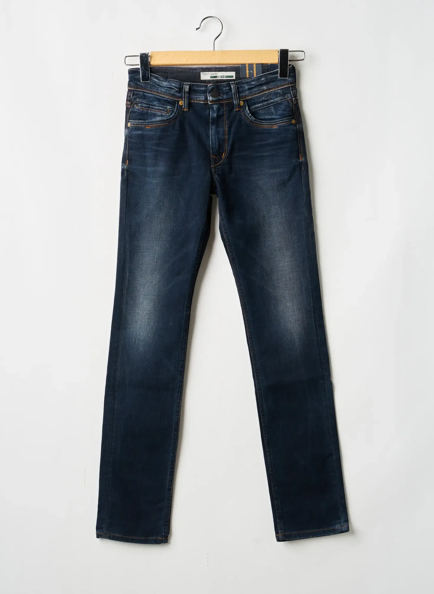 Jeans Coupe Slim Teddy Smith Bleu Taille Ajustable
