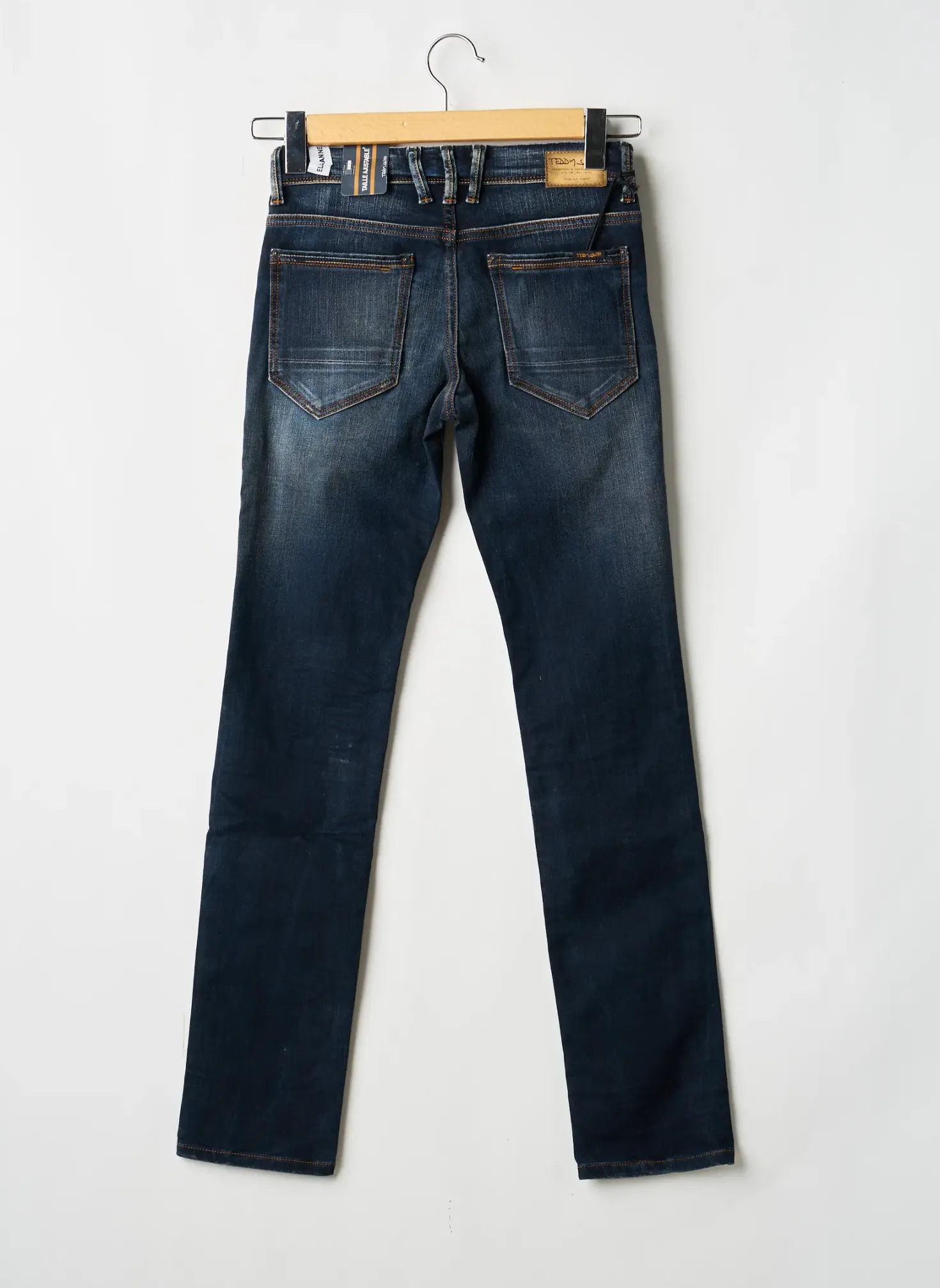 Jeans Coupe Slim Teddy Smith Bleu Taille Ajustable