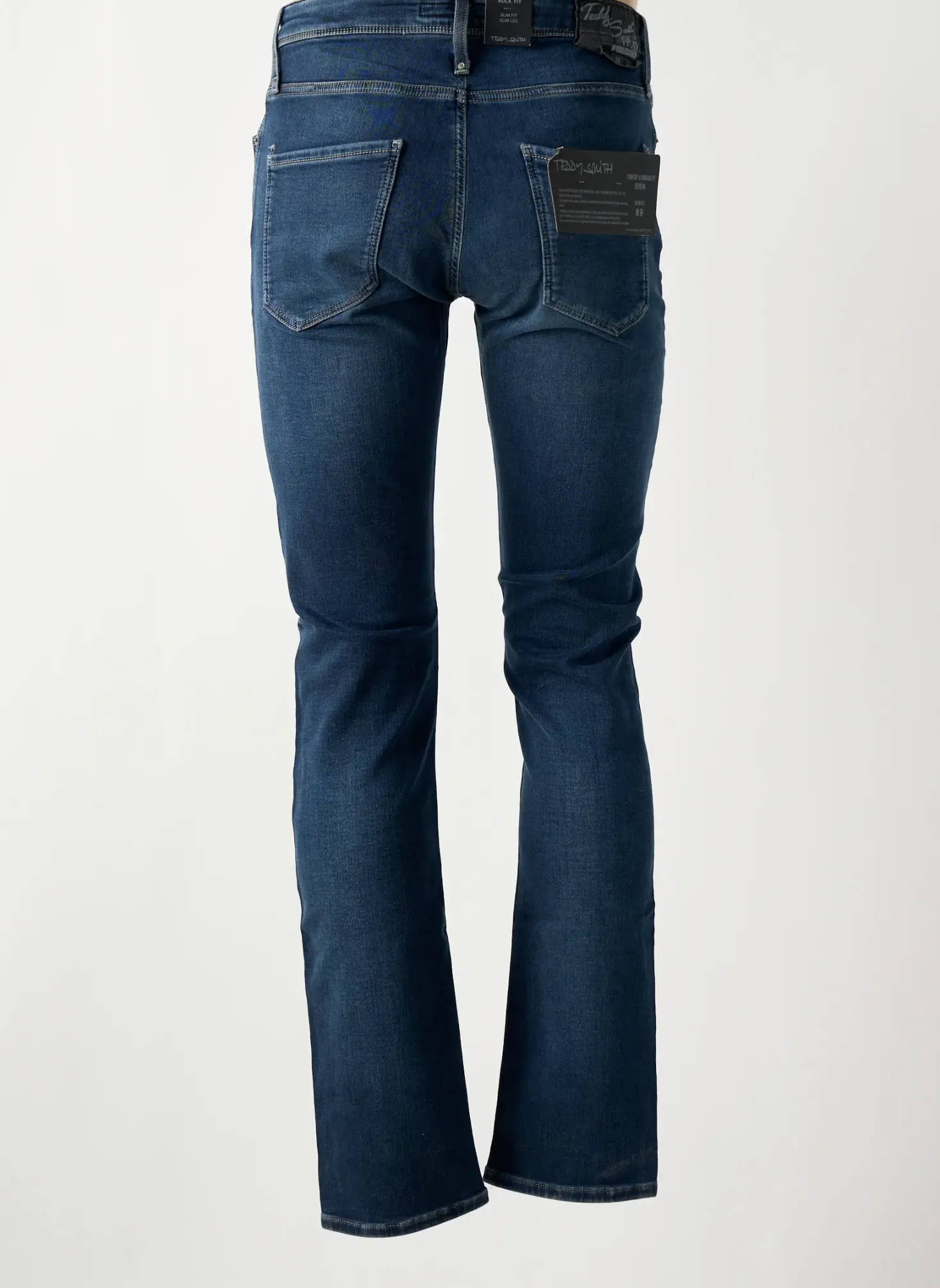 Jeans Coupe Slim Teddy Smith Bleu Taille Normale