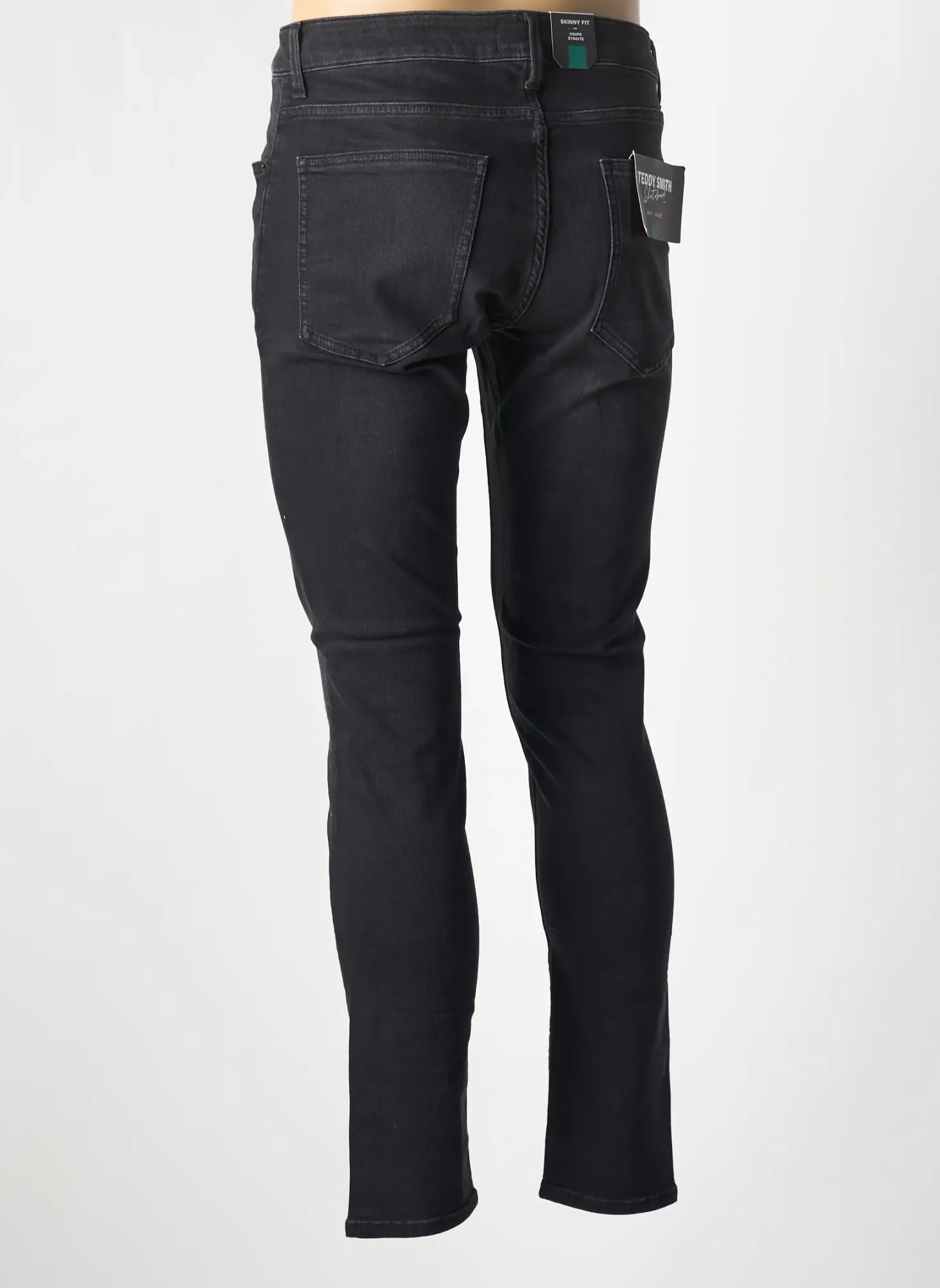 Jeans Coupe Slim Teddy Smith Noir Taille Normale