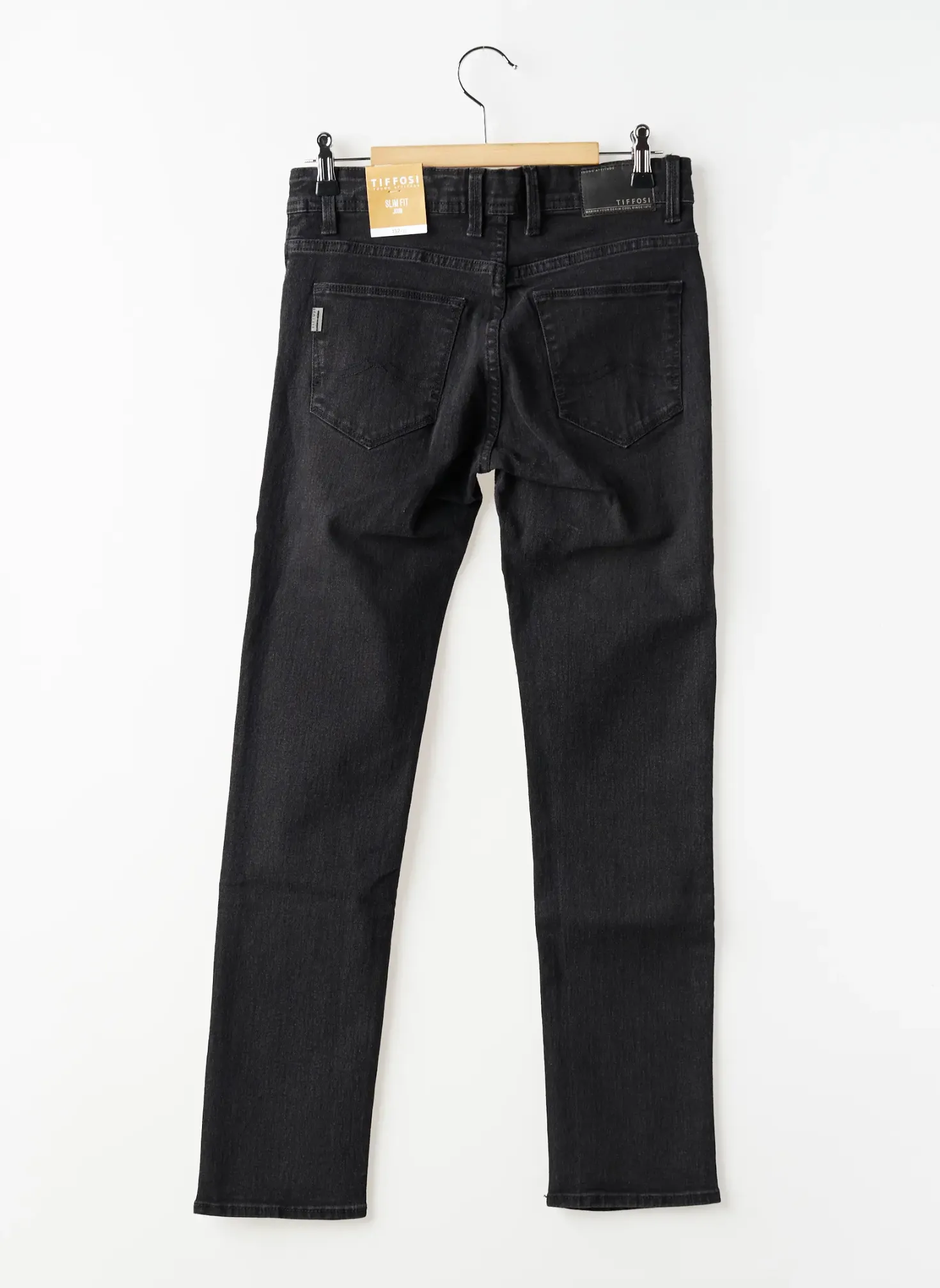 Jeans Coupe Slim Tiffosi Noir
