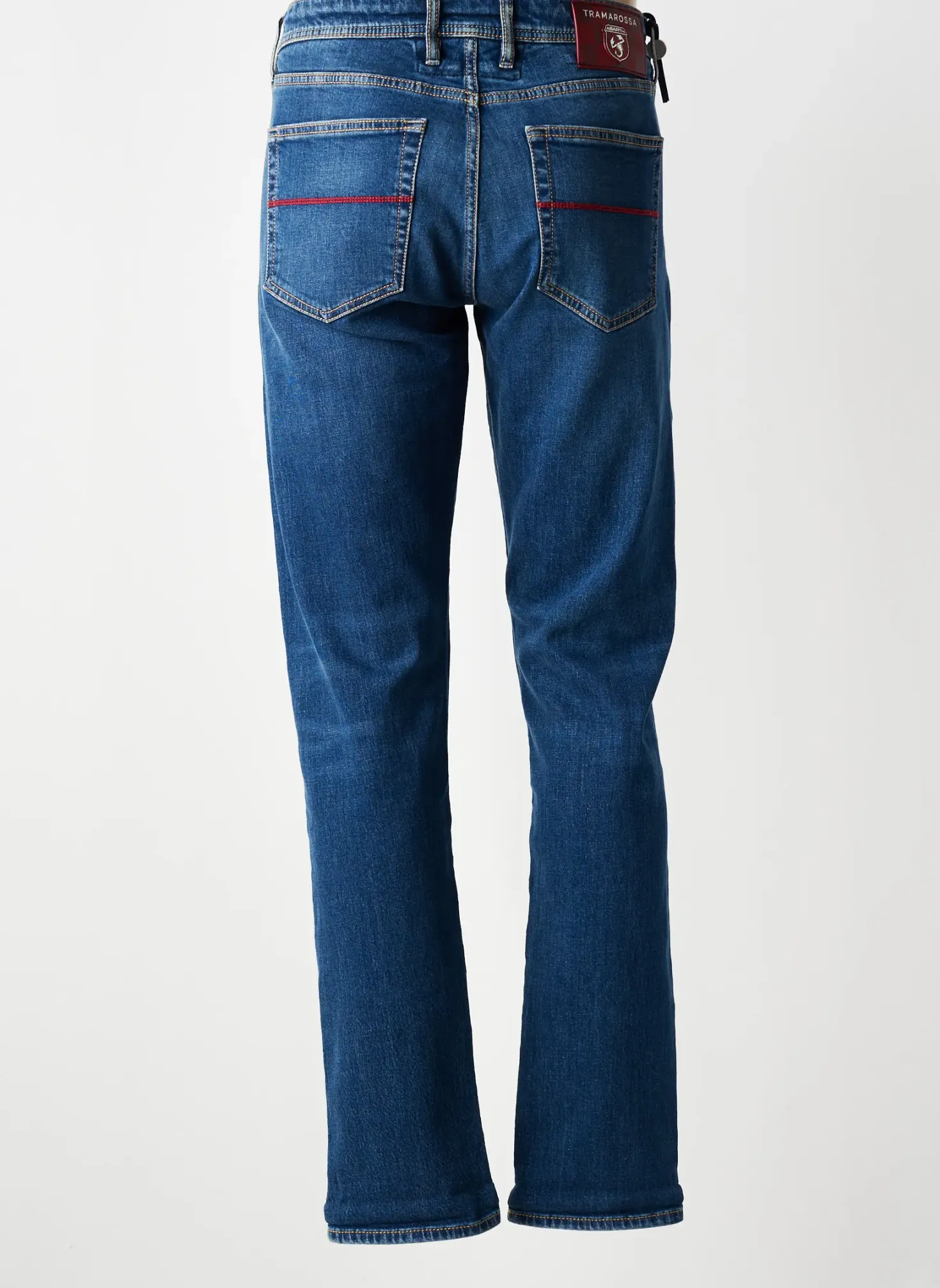 Jeans Coupe Slim Tramarossa Bleu Taille Normale