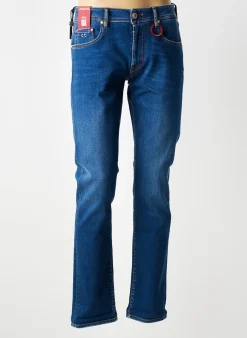 Jeans Coupe Slim Tramarossa Bleu Taille Normale
