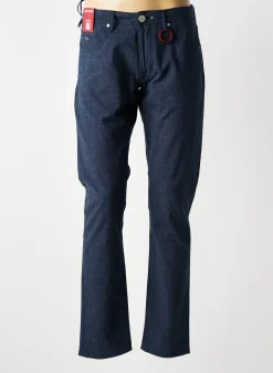Jeans Coupe Slim Tramarossa Bleu Taille Normale