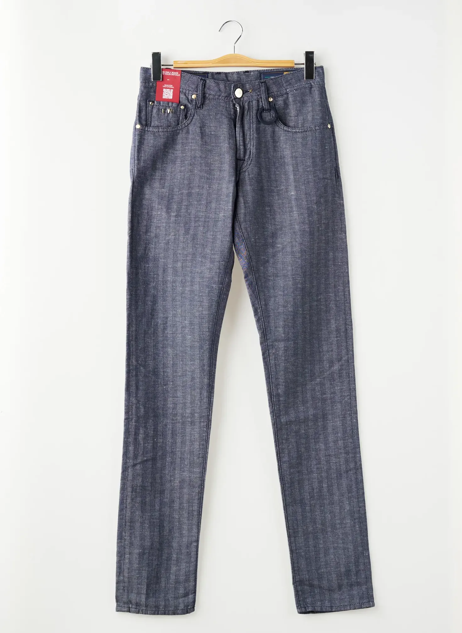 Jeans Coupe Slim Tramarossa Bleu Taille Normale