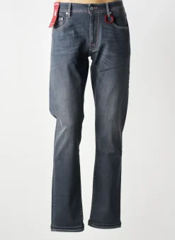 Jeans Coupe Slim Tramarossa Gris Taille Normale