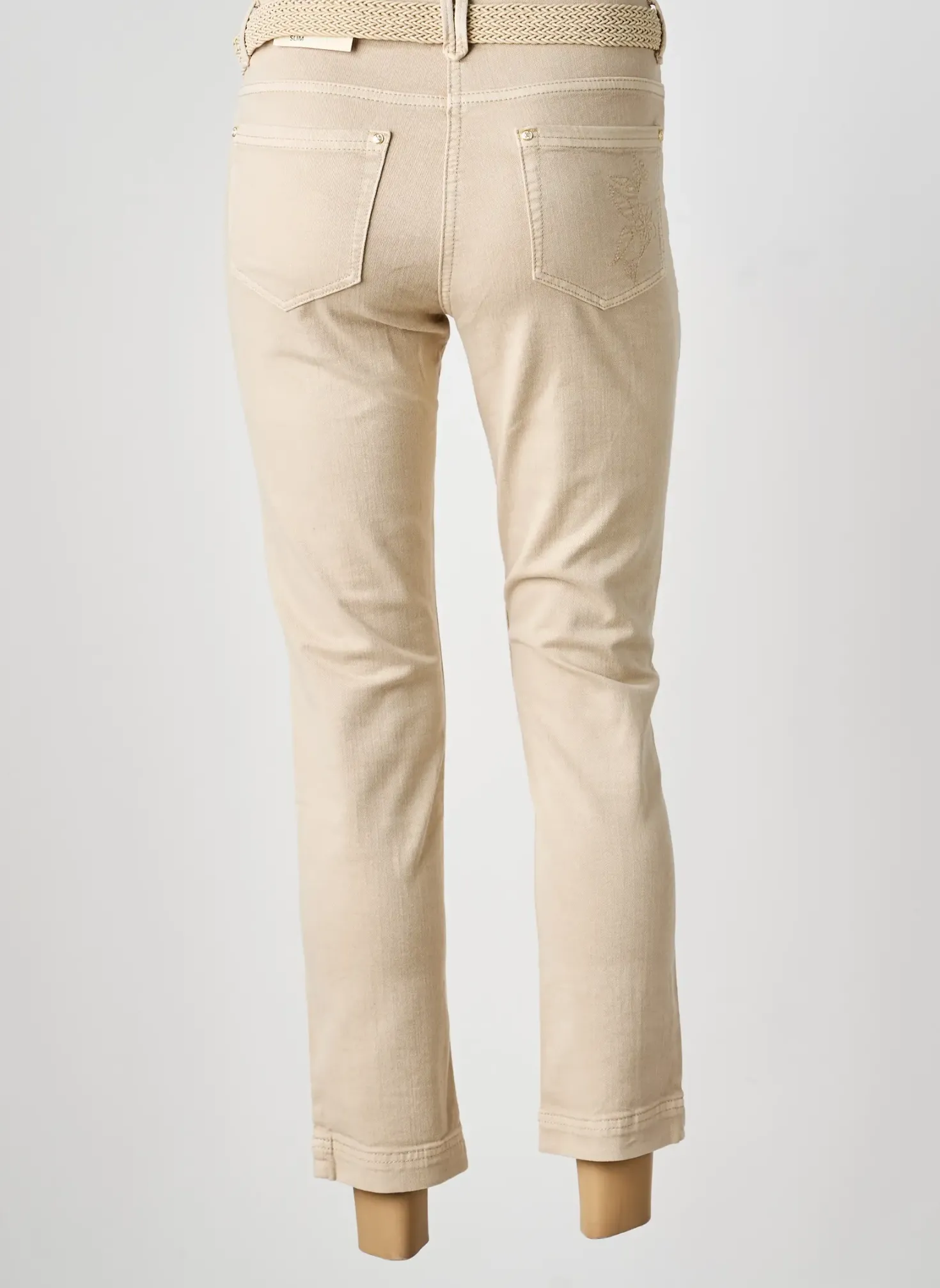 Jeans Skinny Betty Barclay Beige Taille Normale