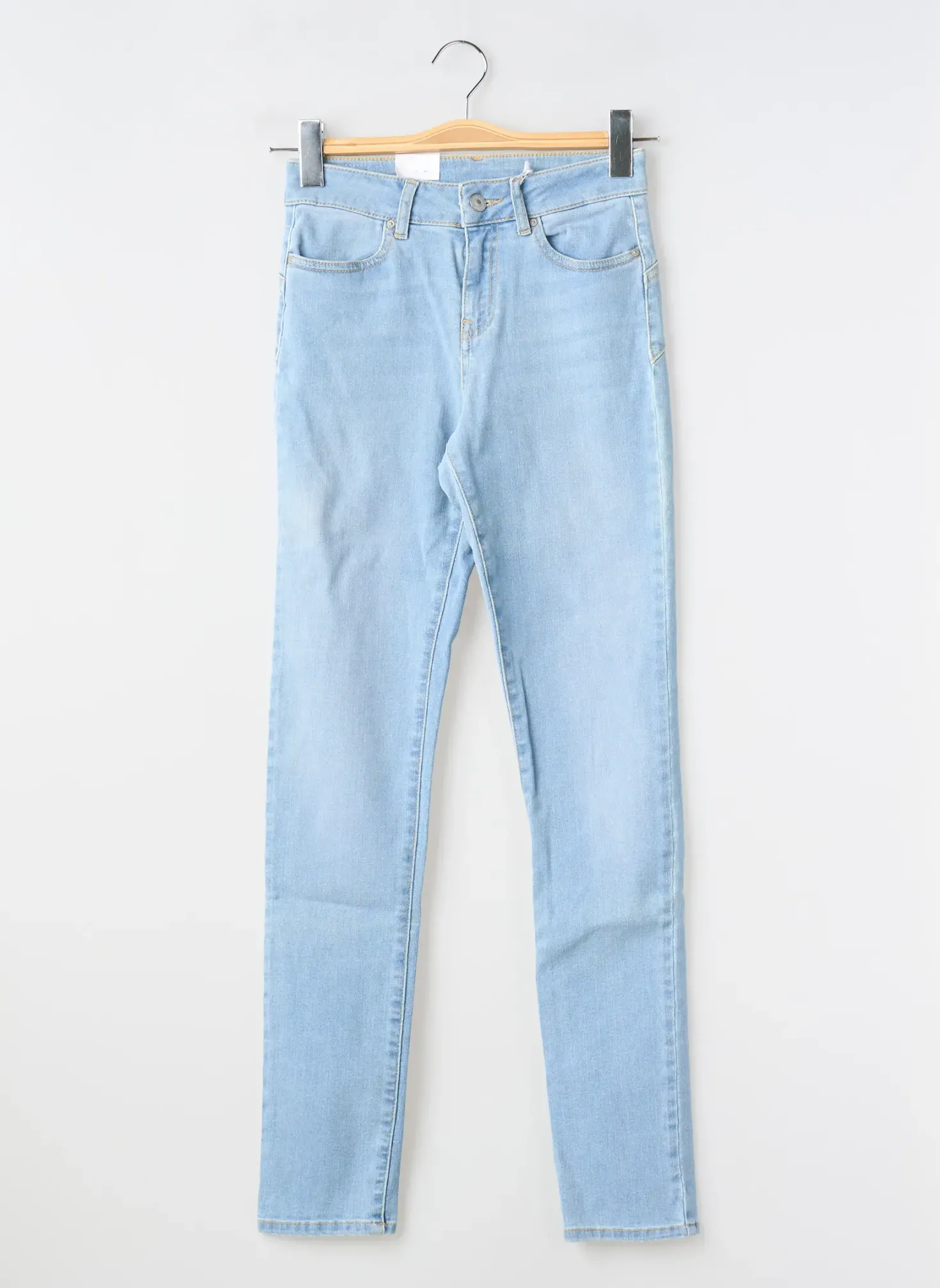 Jeans Skinny Kanope Bleu Taille Haute