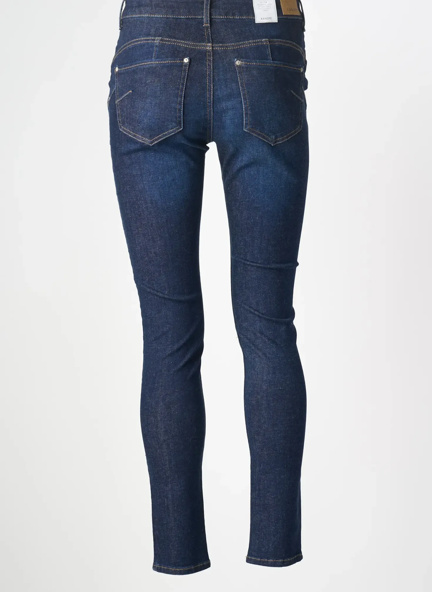 Jeans Skinny Kanope Bleu Taille Normale