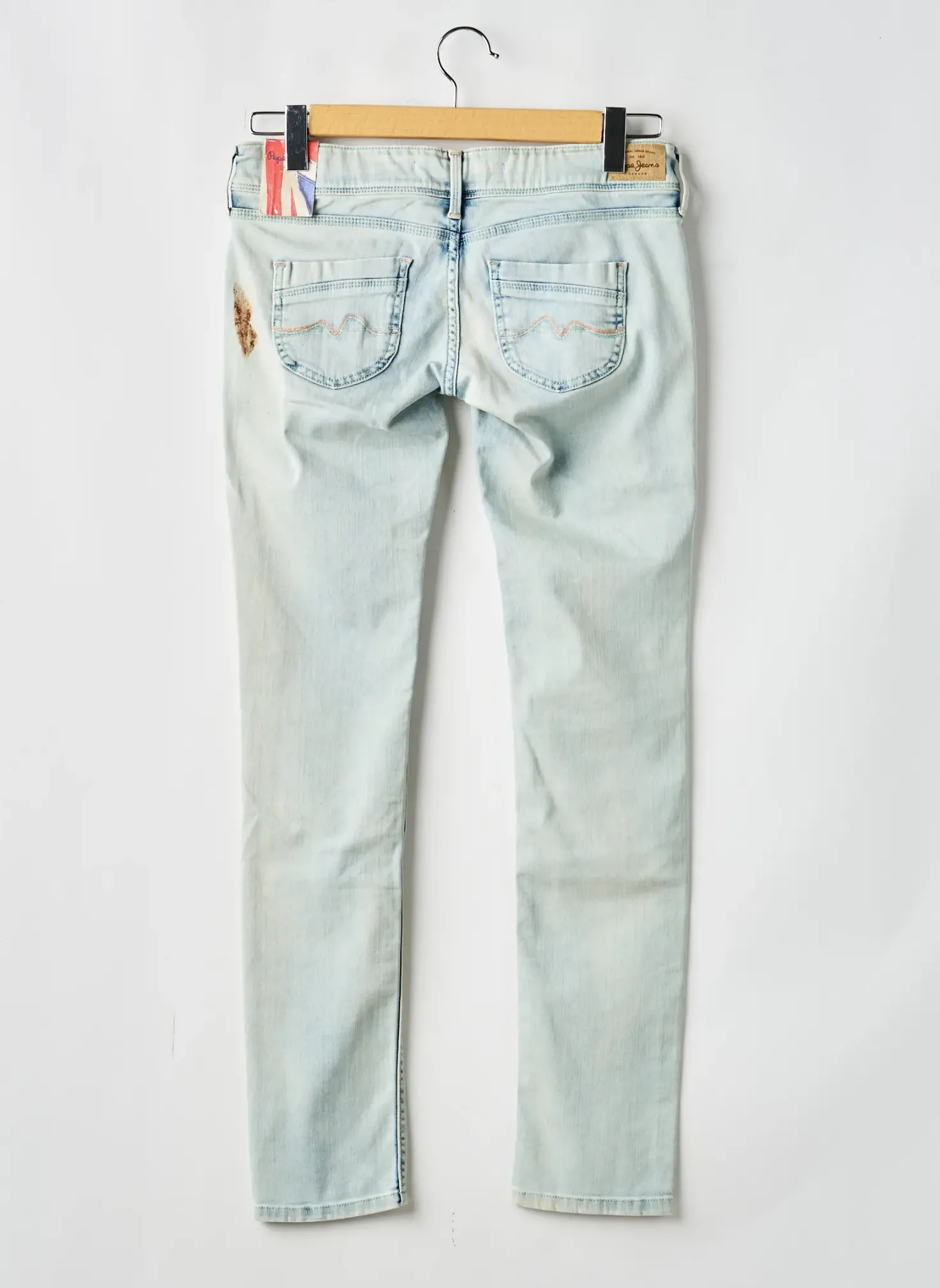 Jeans Skinny Pepe Jeans Bleu Taille Ajustable