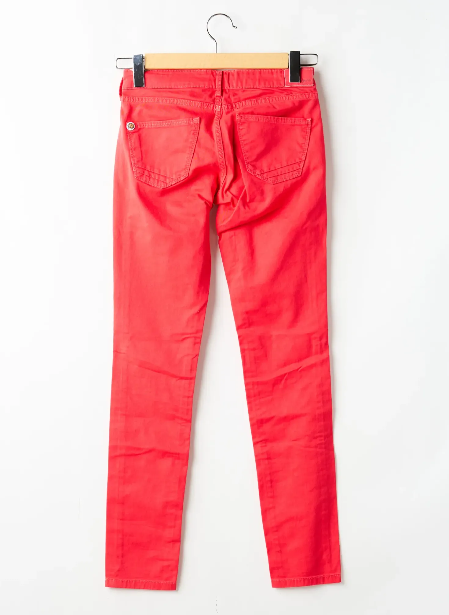Jeans Skinny Pepe Jeans Rouge Taille Ajustable