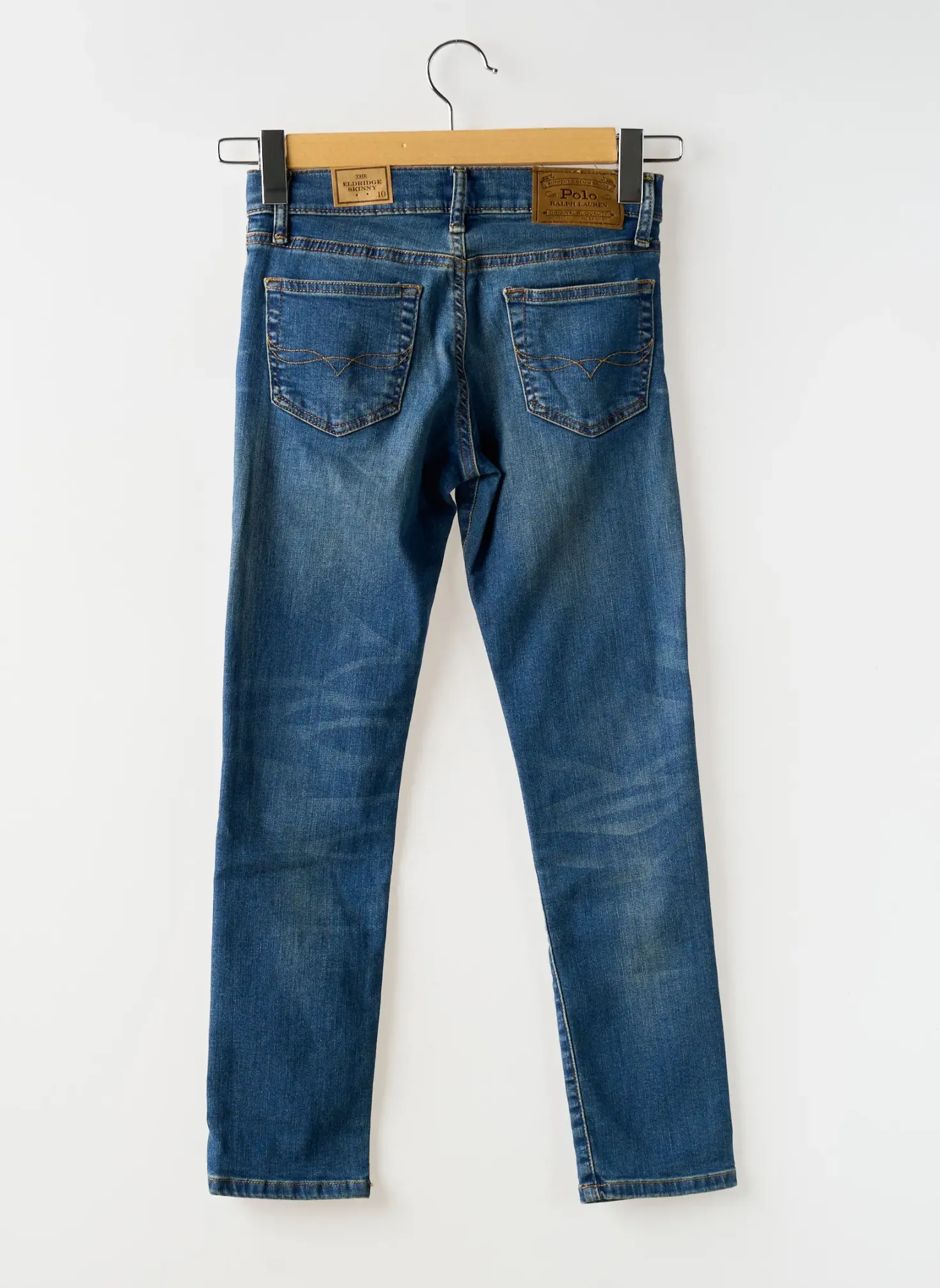 Jeans Skinny Ralph Lauren Bleu Taille Ajustable