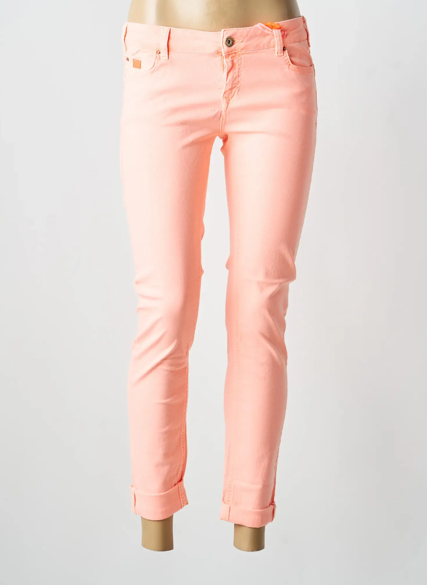 Jeans Skinny Redskins Orange Taille Basse