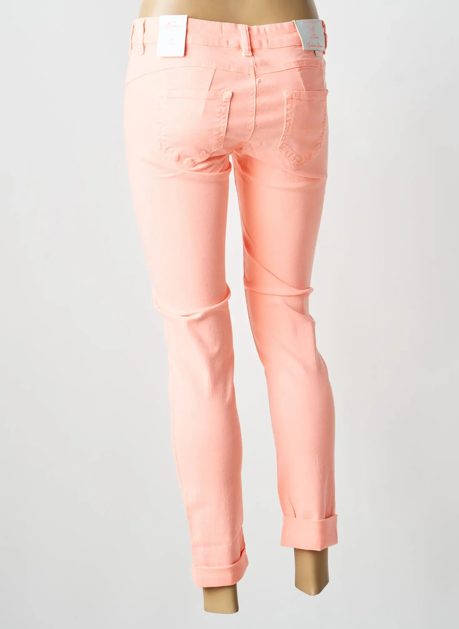 Jeans Skinny Redskins Orange Taille Basse