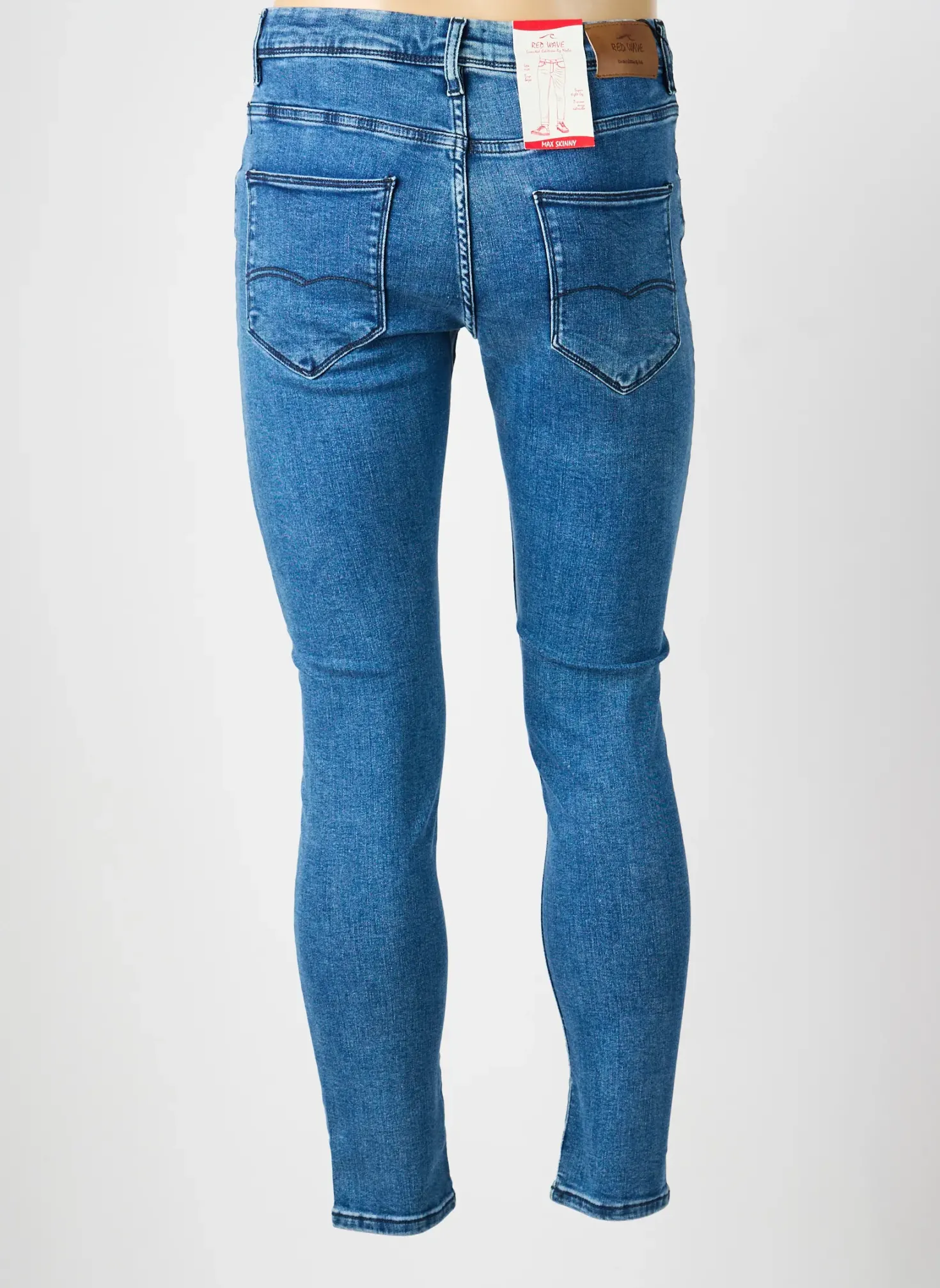 Jeans Skinny Red Wave By Nalo Bleu Taille Normale