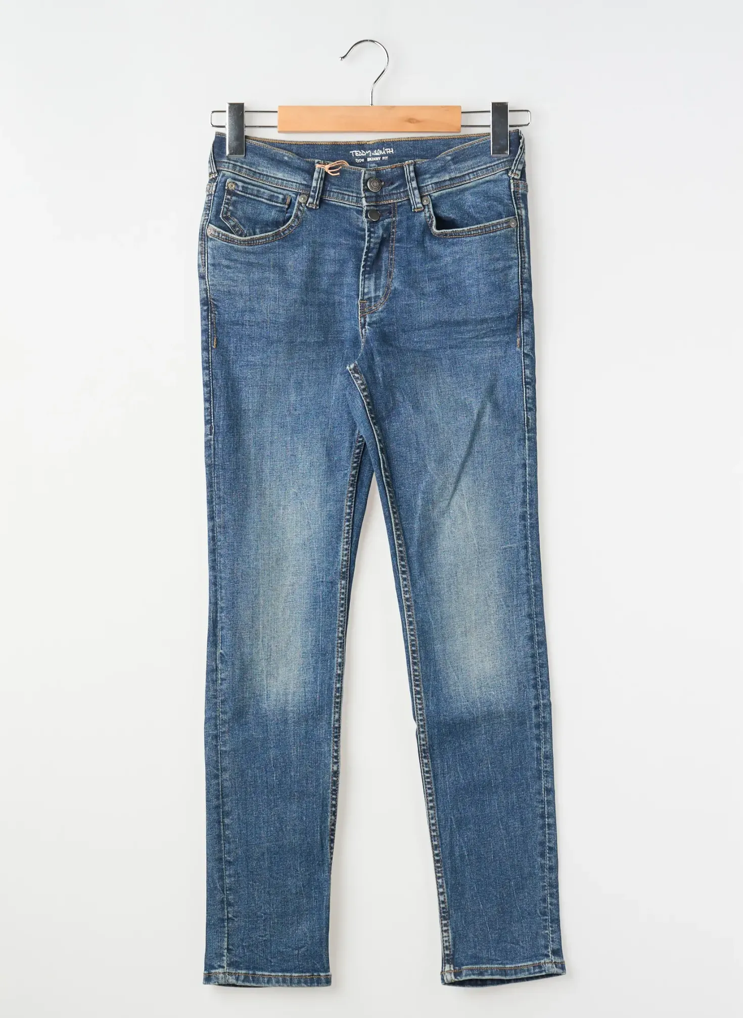 Jeans Skinny Teddy Smith Bleu Taille Ajustable