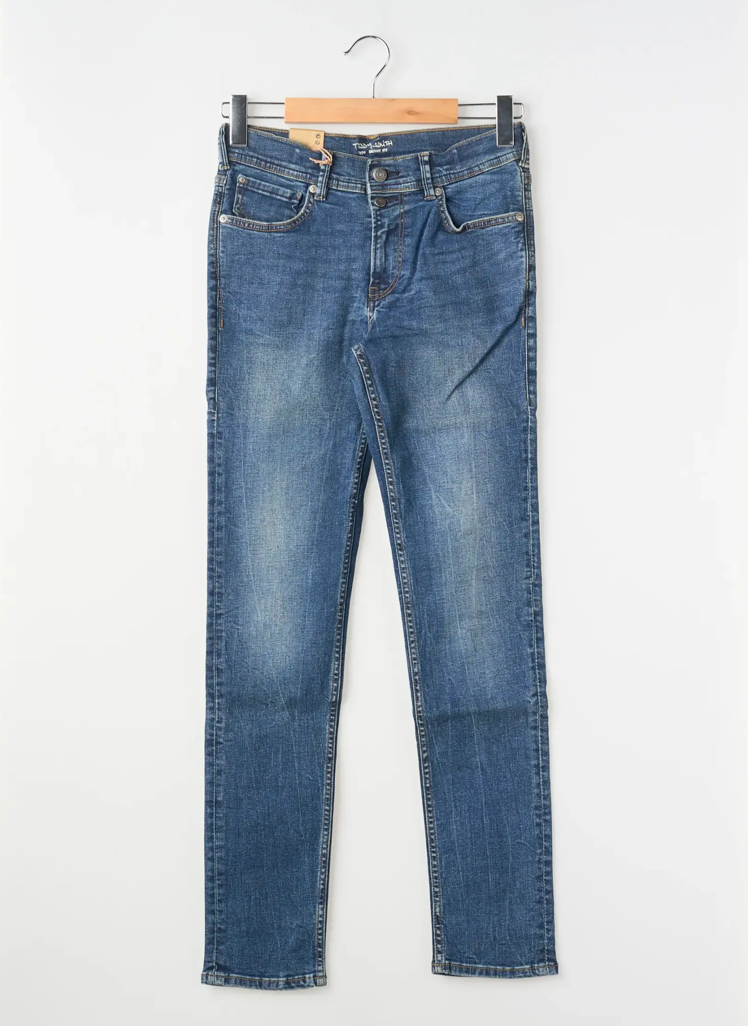 Jeans Skinny Teddy Smith Bleu Taille Ajustable