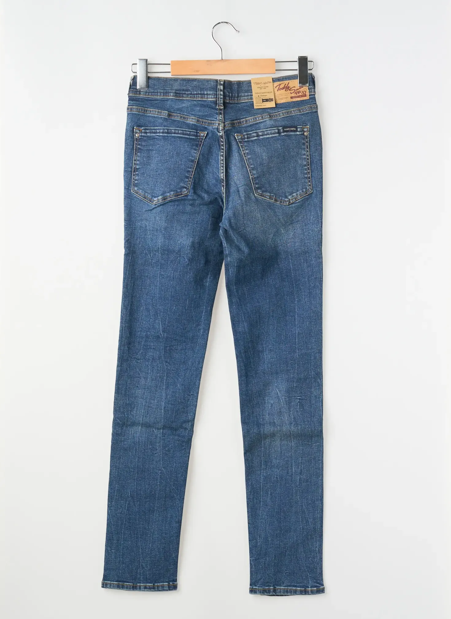 Jeans Skinny Teddy Smith Bleu Taille Ajustable