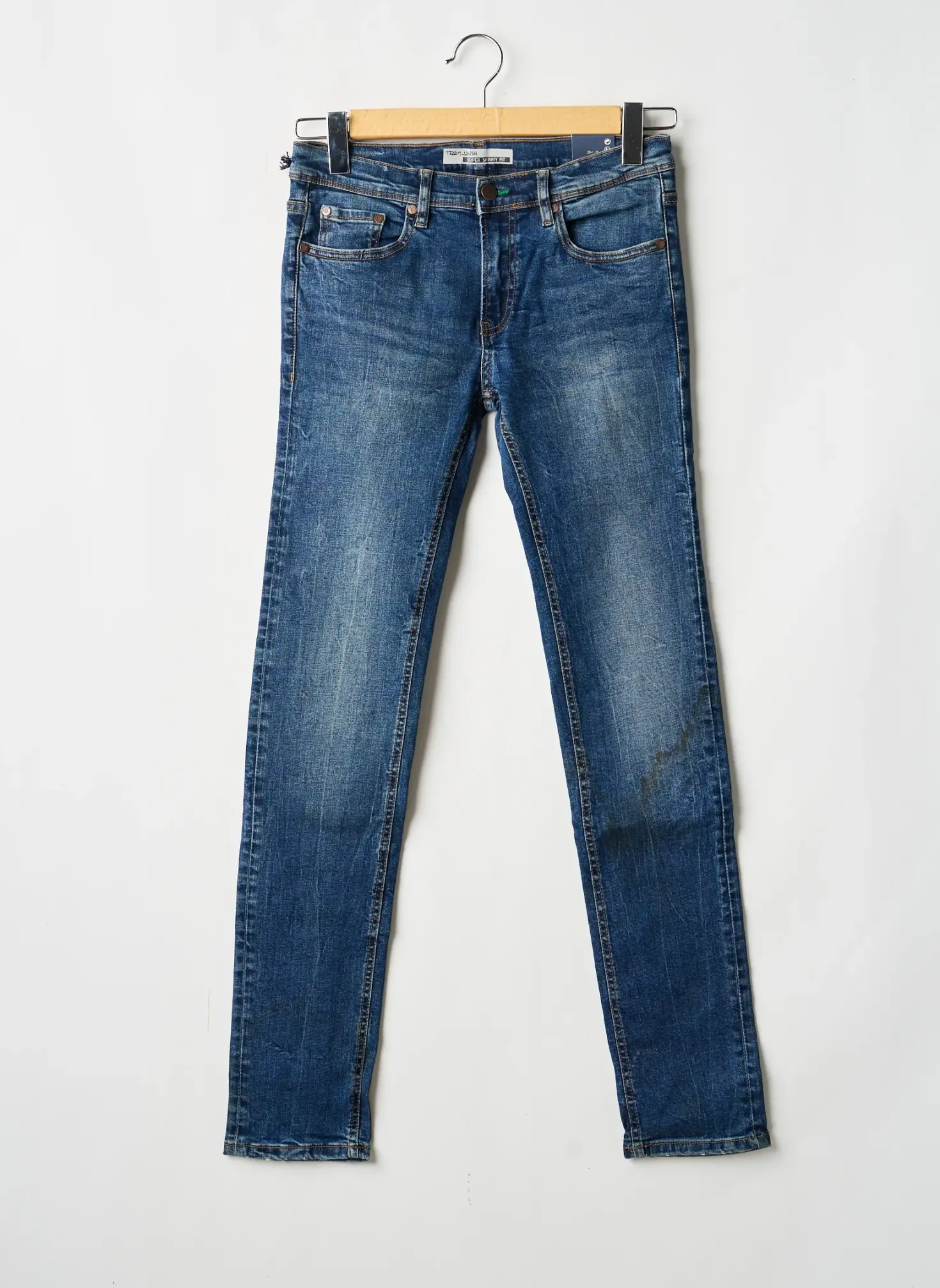 Jeans Skinny Teddy Smith Bleu Taille Ajustable