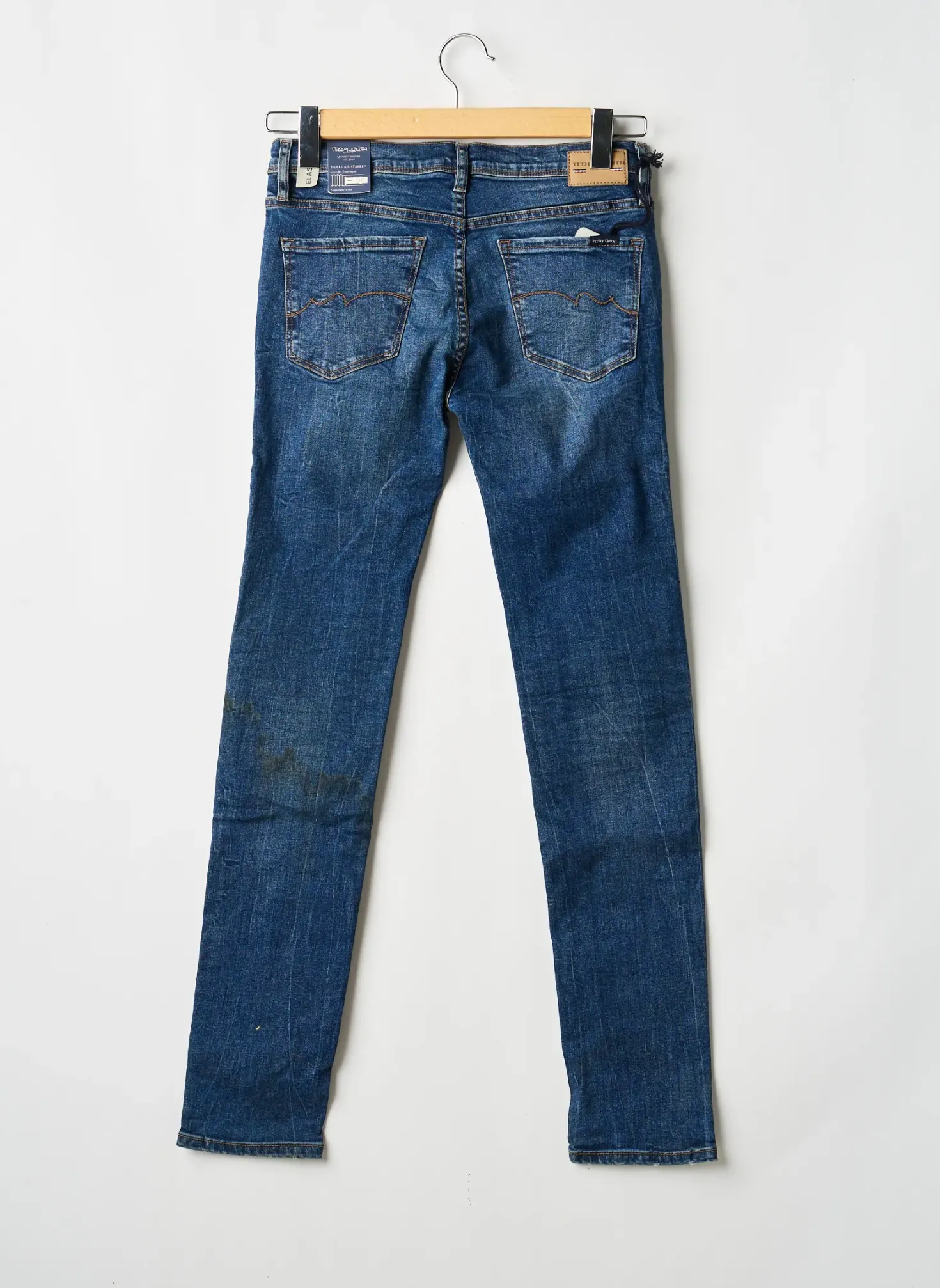 Jeans Skinny Teddy Smith Bleu Taille Ajustable