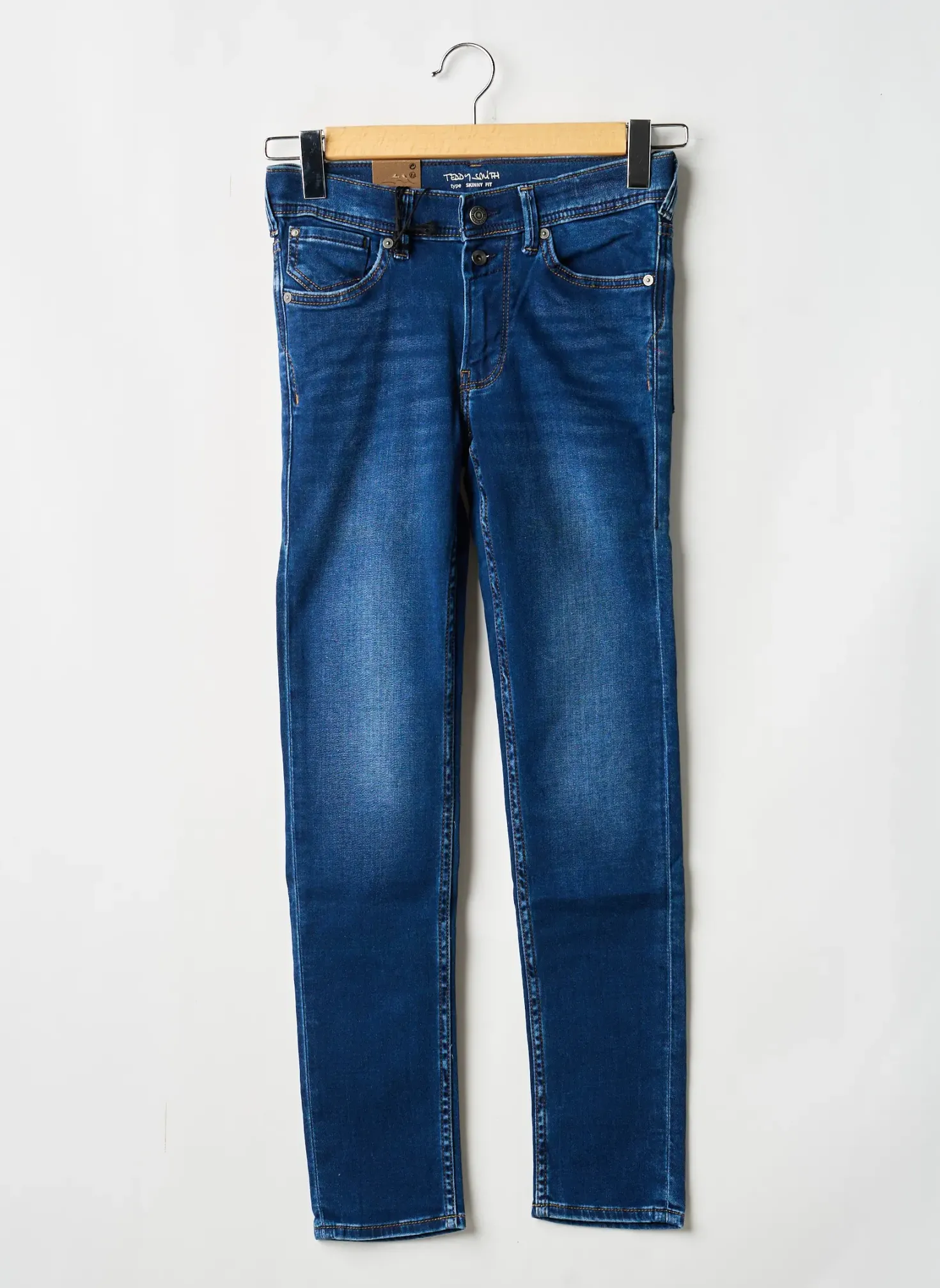 Jeans Skinny Teddy Smith Bleu Taille Ajustable