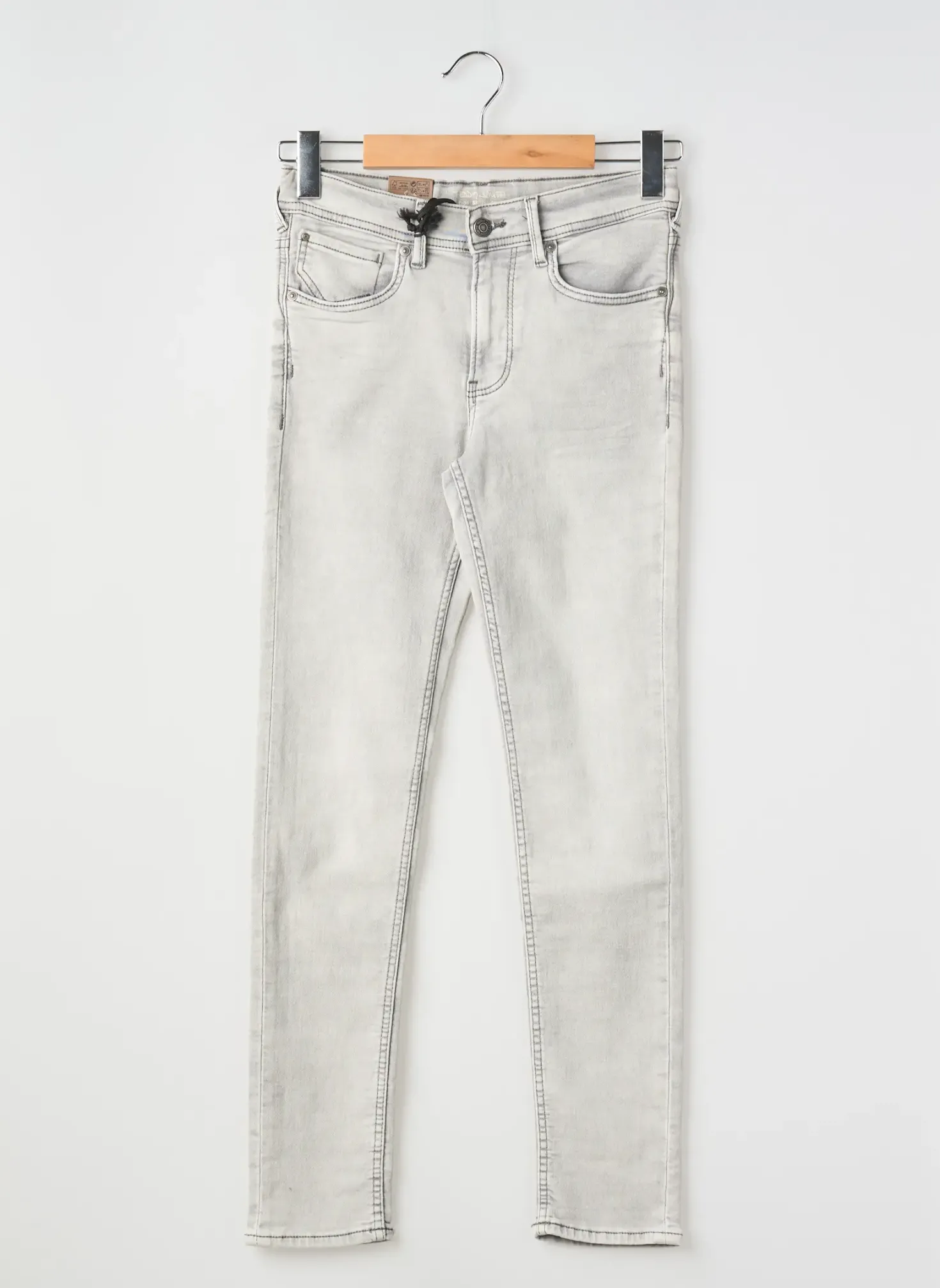 Jeans Skinny Teddy Smith Gris Taille Ajustable