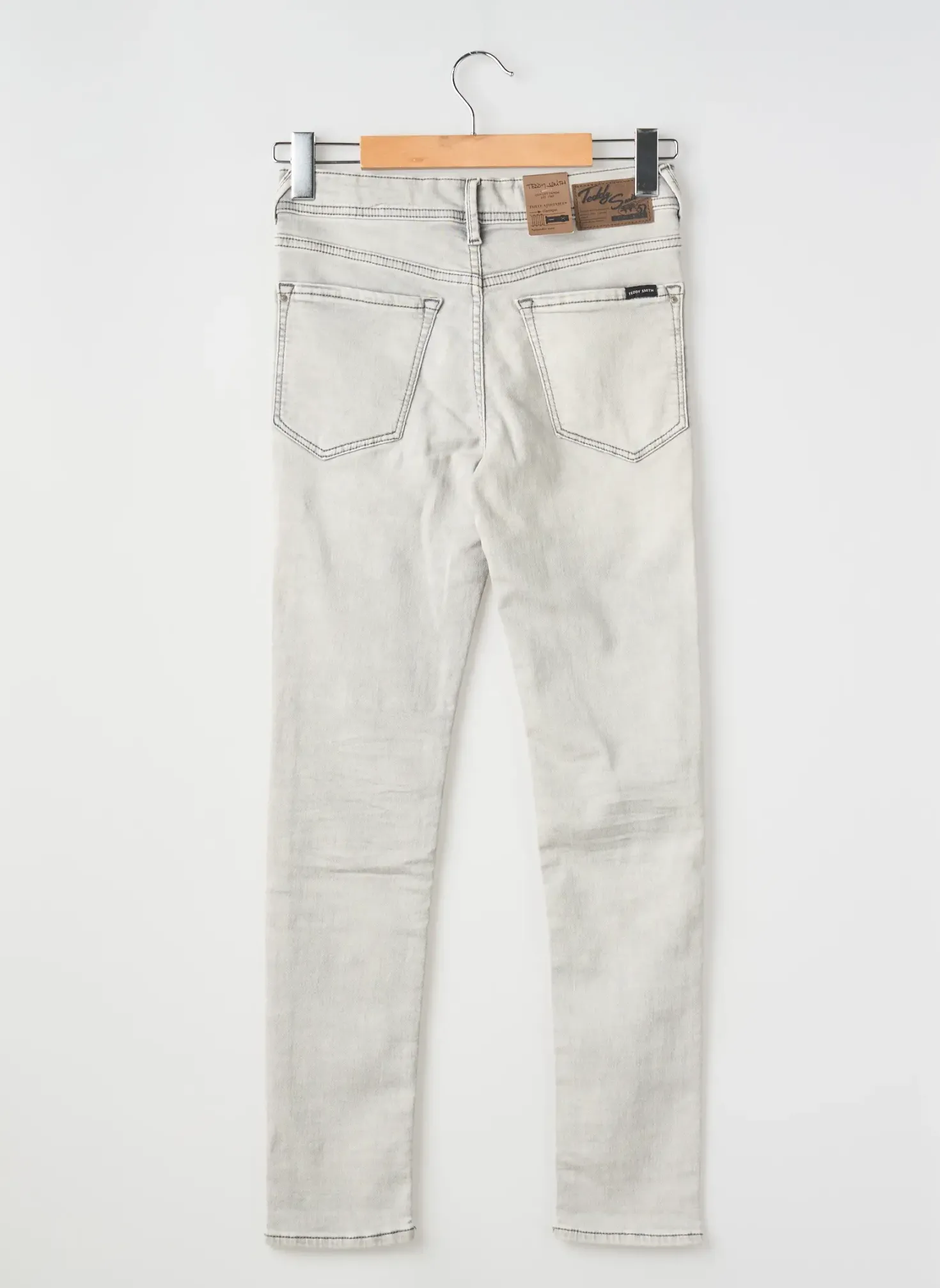 Jeans Skinny Teddy Smith Gris Taille Ajustable