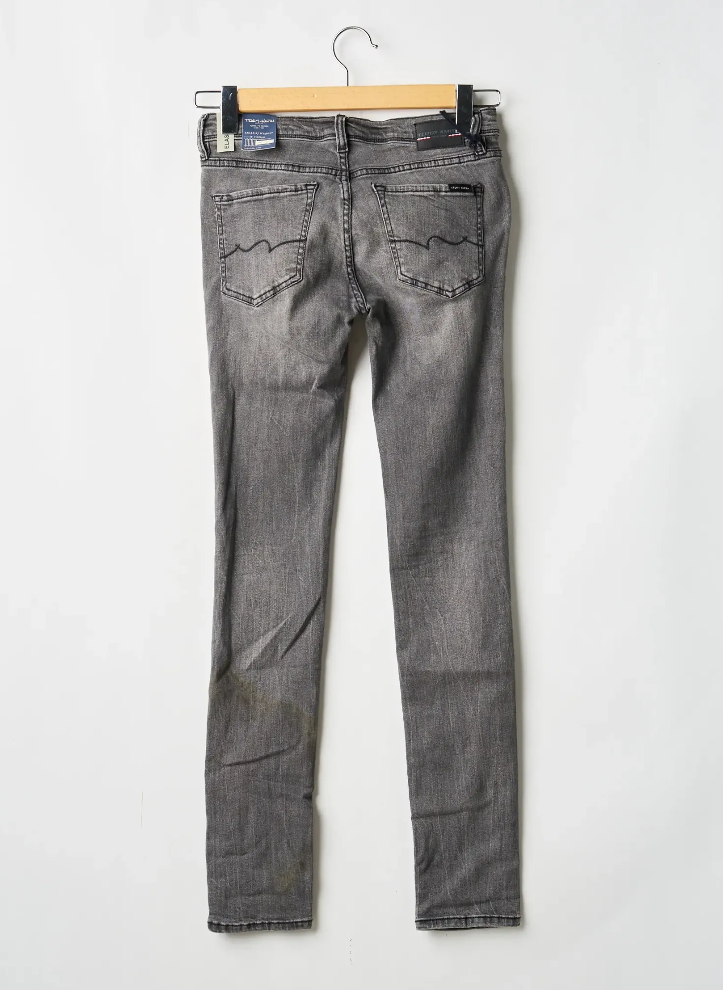 Jeans Skinny Teddy Smith Gris Taille Ajustable