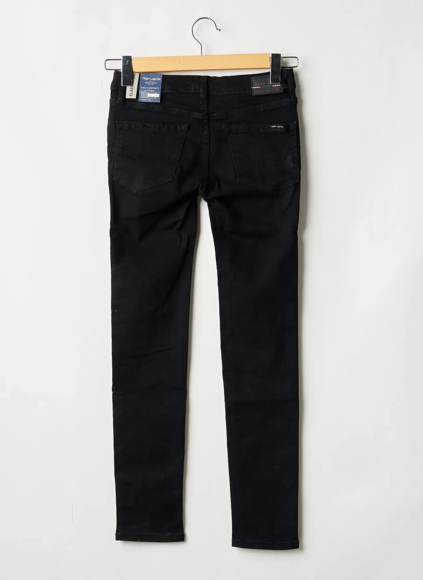 Jeans Skinny Teddy Smith Noir Taille Ajustable