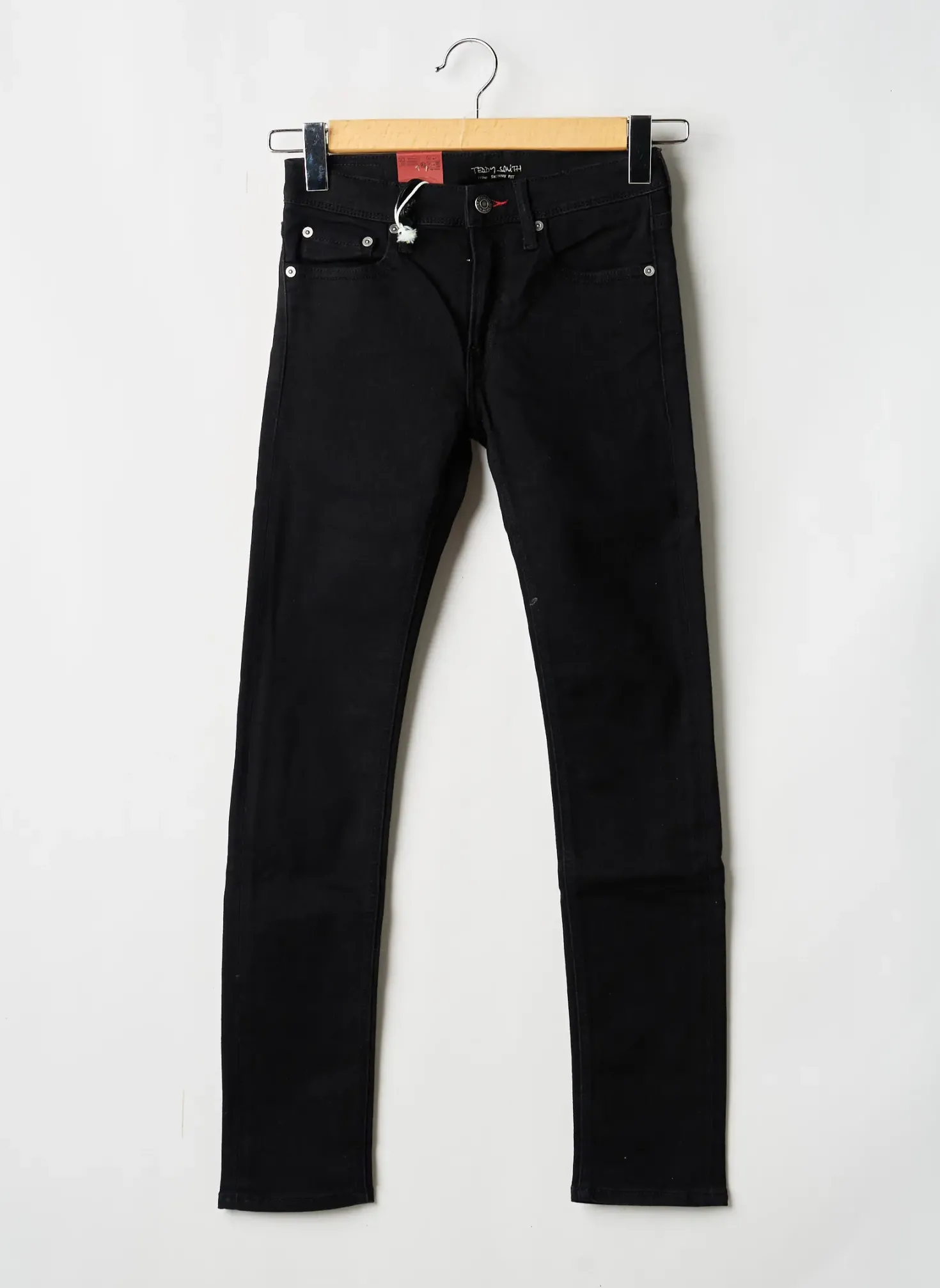 Jeans Skinny Teddy Smith Noir Taille Ajustable